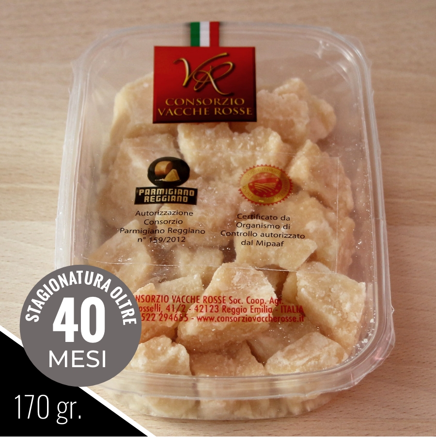 Vacche Rosse Parmigiano Reggiano morsels 170g