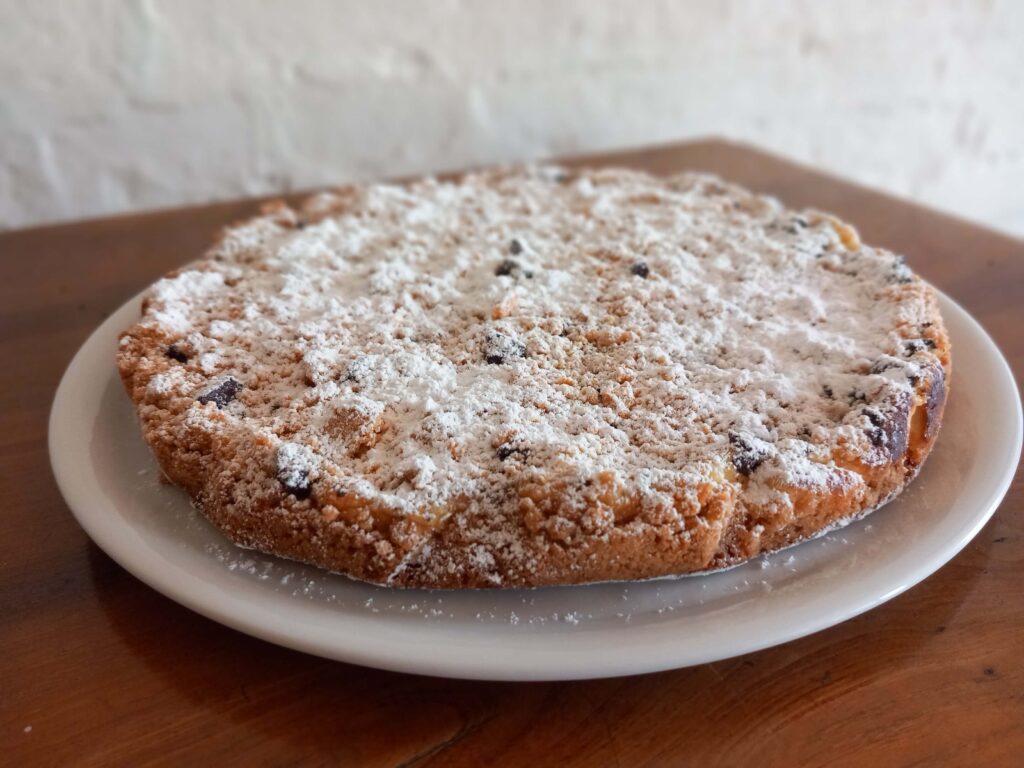 Crostata con Ricotta delle Vacche Rosse e Cioccolato