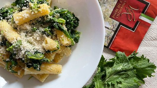 Tortiglioni cime di rapa e Parmigiano Reggiano Vacche Rosse - Consorzio Vacche Rosse