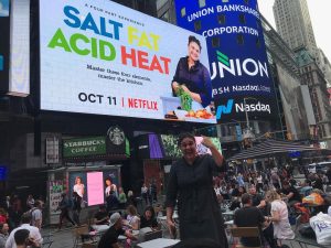 La pubblicità della serie a Times Square